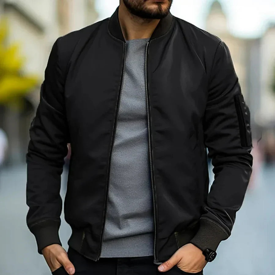 Elegantná klasická bomber bunda