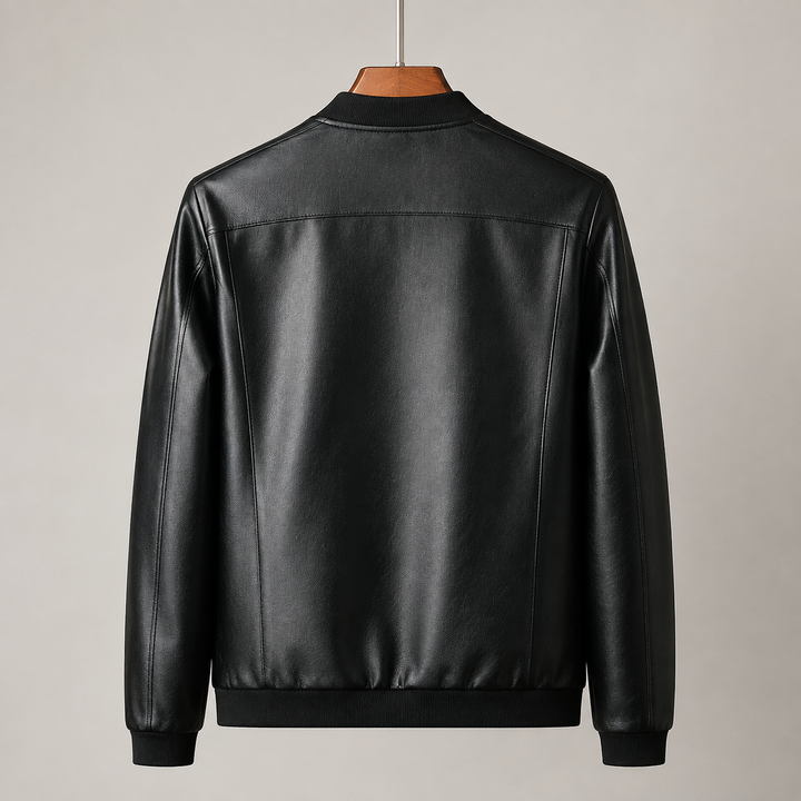 Kožená bomber bunda
