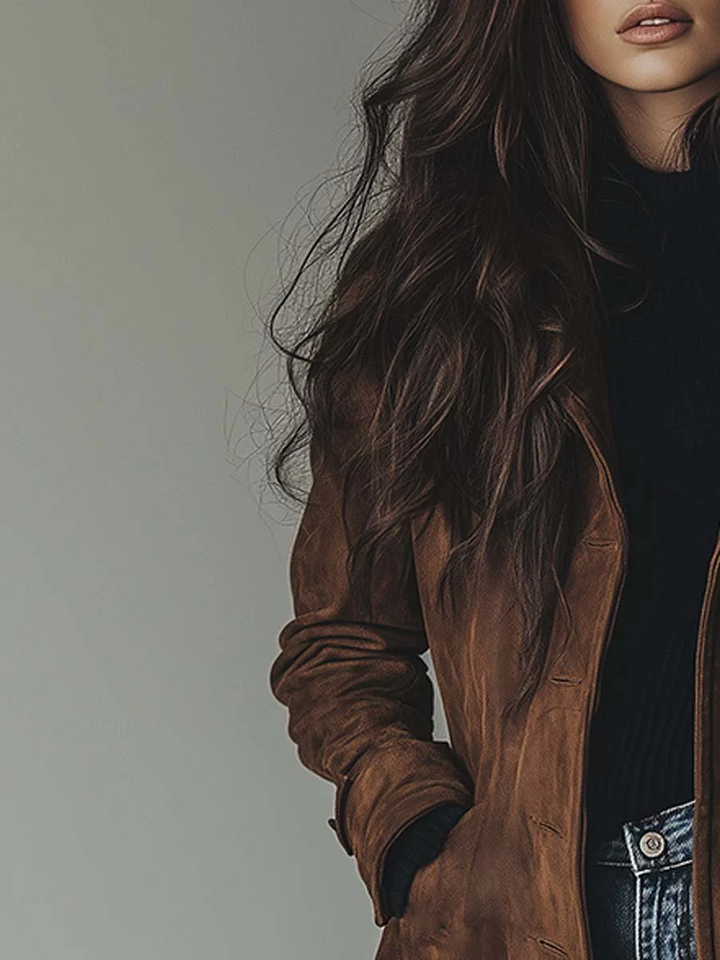 Myrto - Suede coat
