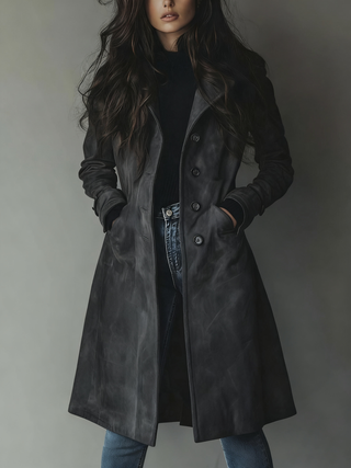 Myrto - Suede coat