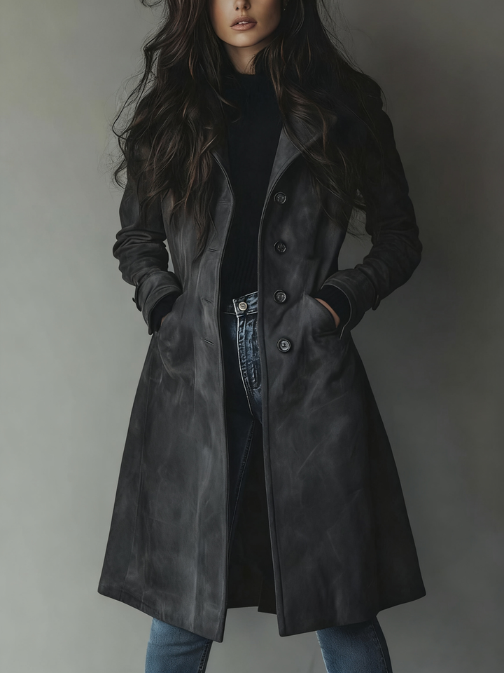 Myrto - Suede coat
