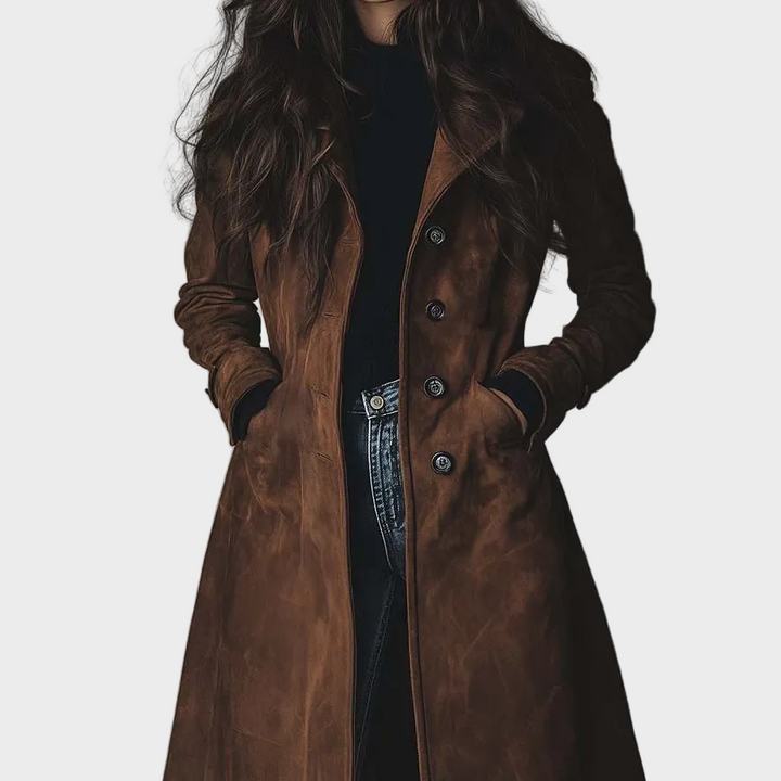 Myrto - Suede coat