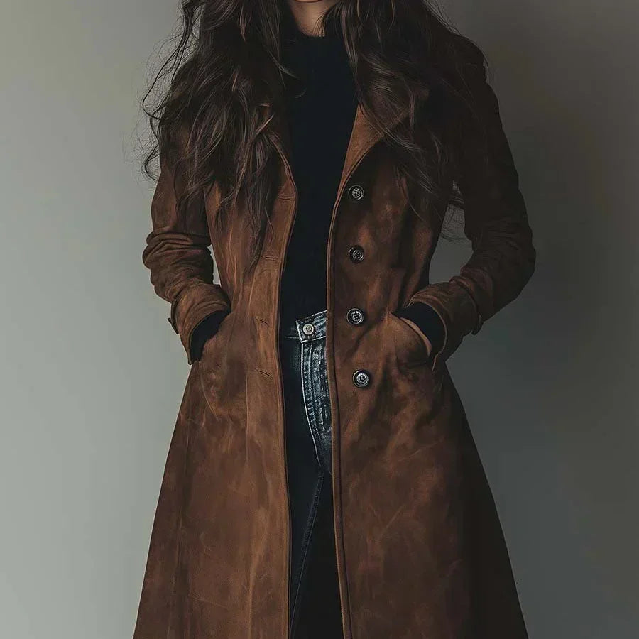 Myrto - Suede coat