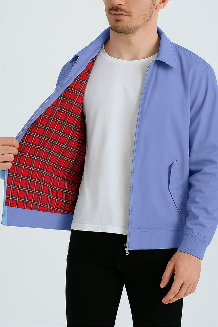 Bunda Harrington s károvanou podšívkou