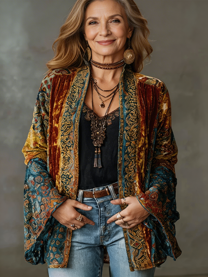 Lucia – vyšívaný kimono kardigán
