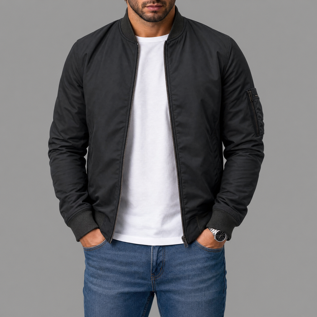 Elegantná klasická bomber bunda