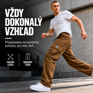 Varga | Cargo nohavice pre pánov | Voľný strih s množstvom vreciek