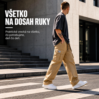 Varga | Cargo nohavice pre pánov | Voľný strih s množstvom vreciek